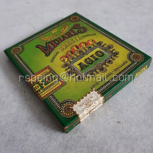 กล่องซิการ์ (กระดาษ) Agio Mehari's 10 Brasil Cigarillos