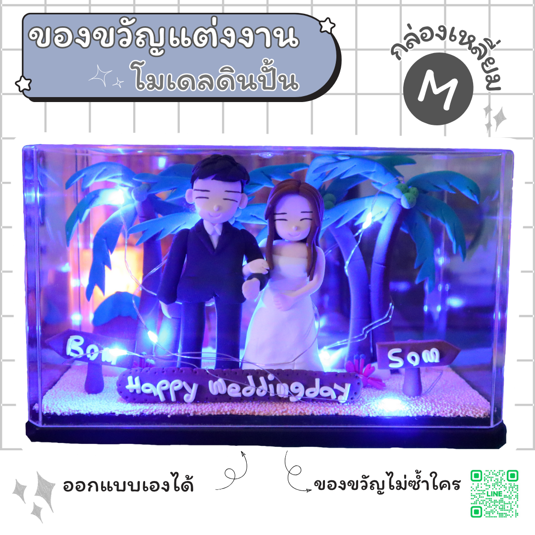 ของขวัญแต่งงาน โมเดลดินปั้น ของวัญพิเศษไม่เหมือนใคร