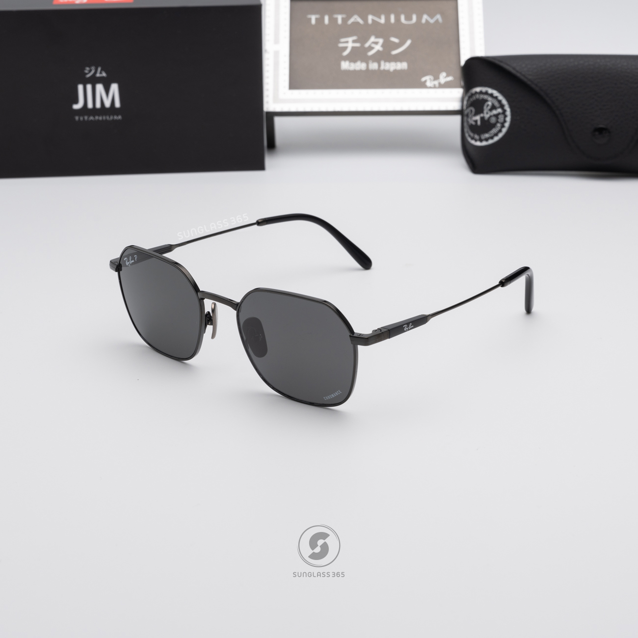 Ray Ban Jim Titanium RB8094 9267K8 Black Titanium