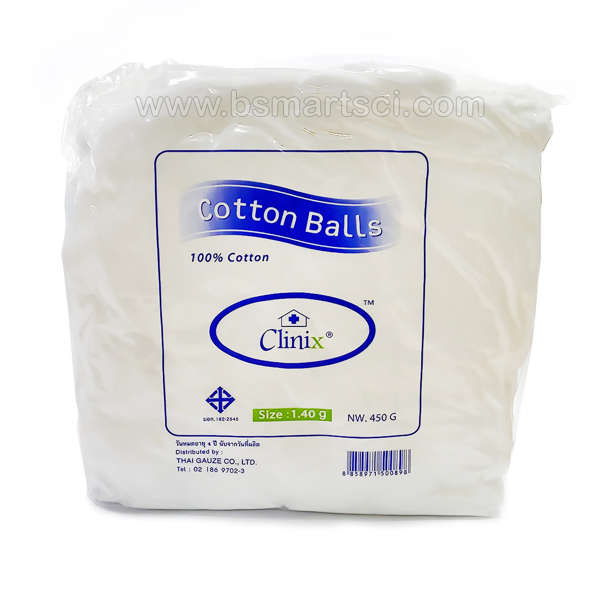 สำลัก้อน CottonBall ขนาดก้อนละ 1.4g