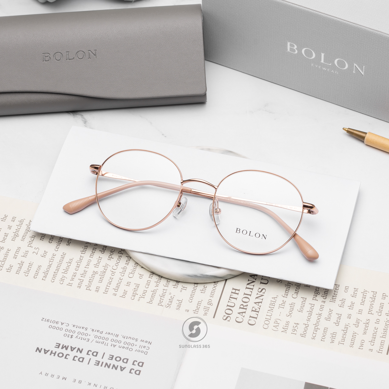 แว่นสายตา BOLON รุ่น Darwin BJ7296 B30 Rose Gold