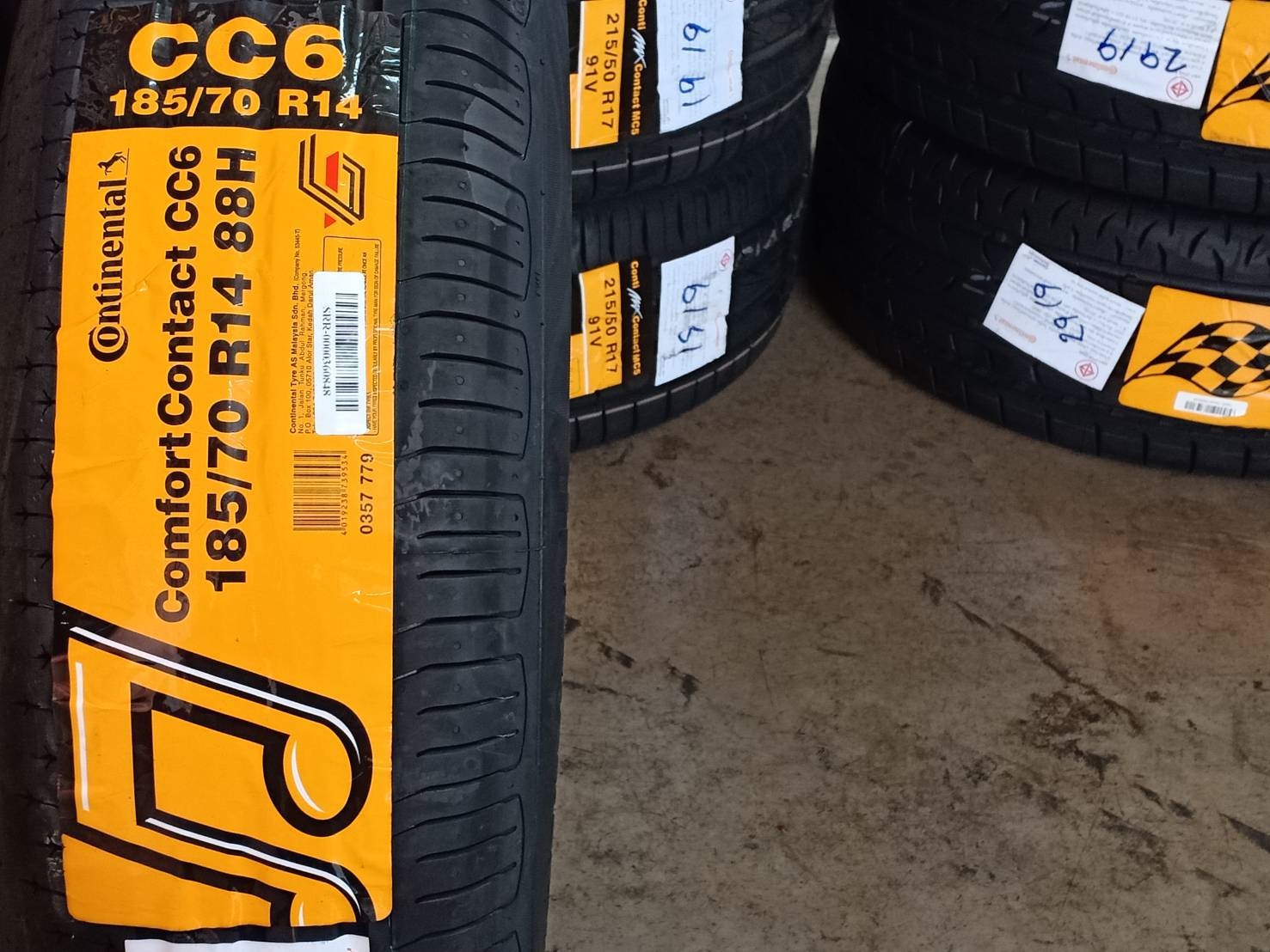 CONTINENTAL CC6 185/70-14 ปี19 ราคาพิเศษ