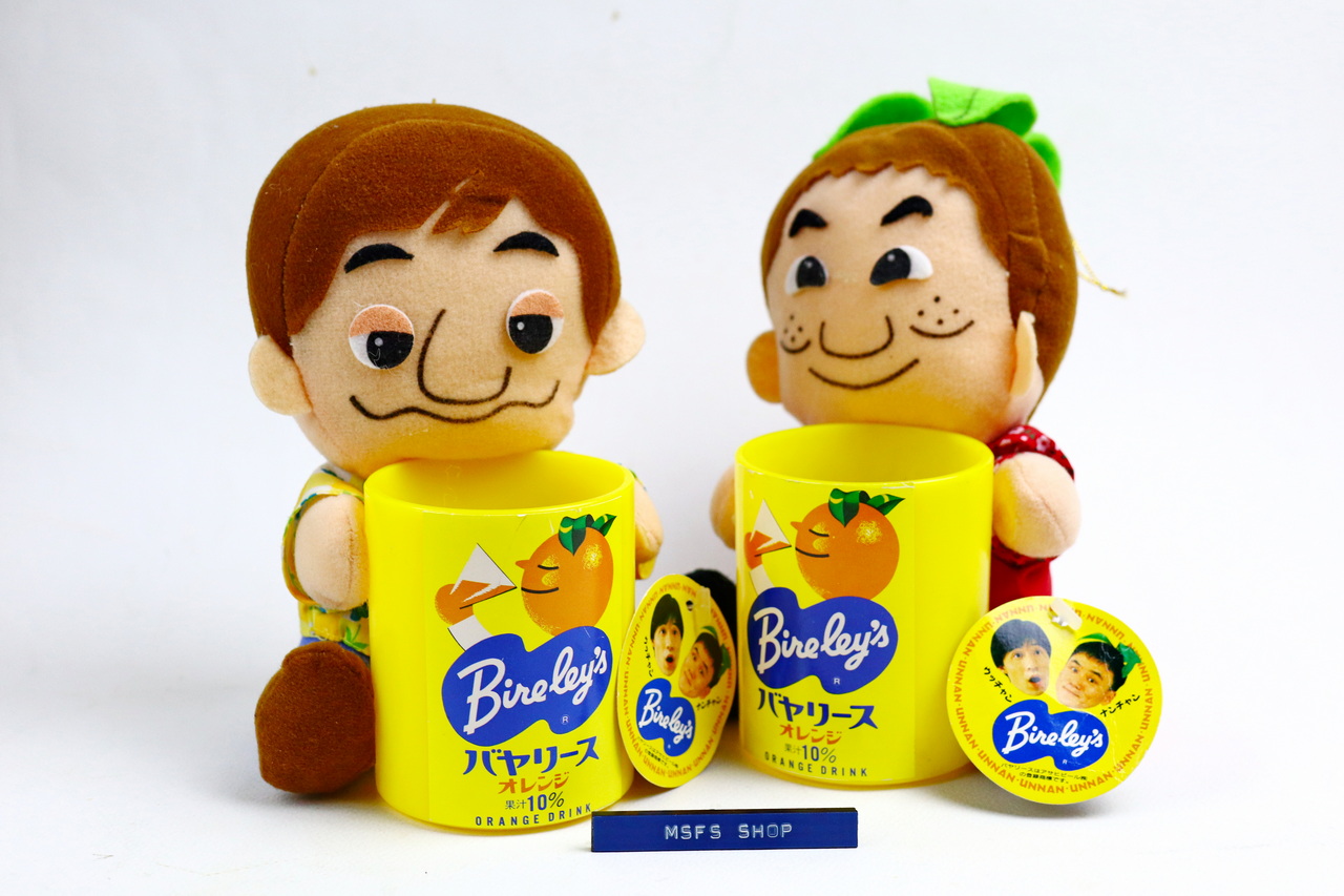 [มือสอง] ตุ๊กตาผ้ามาสคอต เครื่องดื่มน้ำส้ม Bireley's ญี่ปุ่น ปี 1994 - 2 แบบ