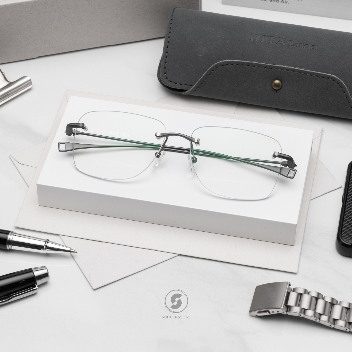 แว่นสายตา DITA LANCIER DLX119 A 04 with Blue Control Lens