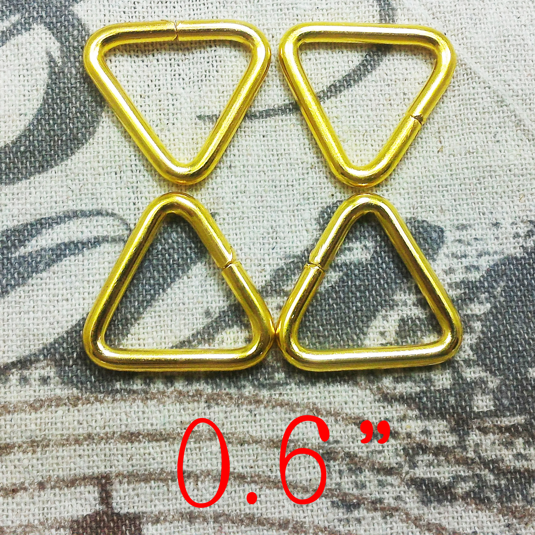 ห่วงสามเหลี่ยม6หุน ทอง