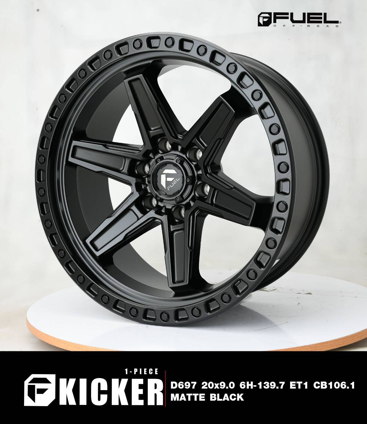 ล้อแม็ก USA. แท้ FUEL KICKER D698 20x9 6x139.7 ET+1 ราคาพิเศษ