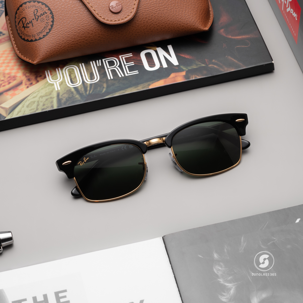 Ray Ban Clubmaster Square RB3916 1303/31 Black