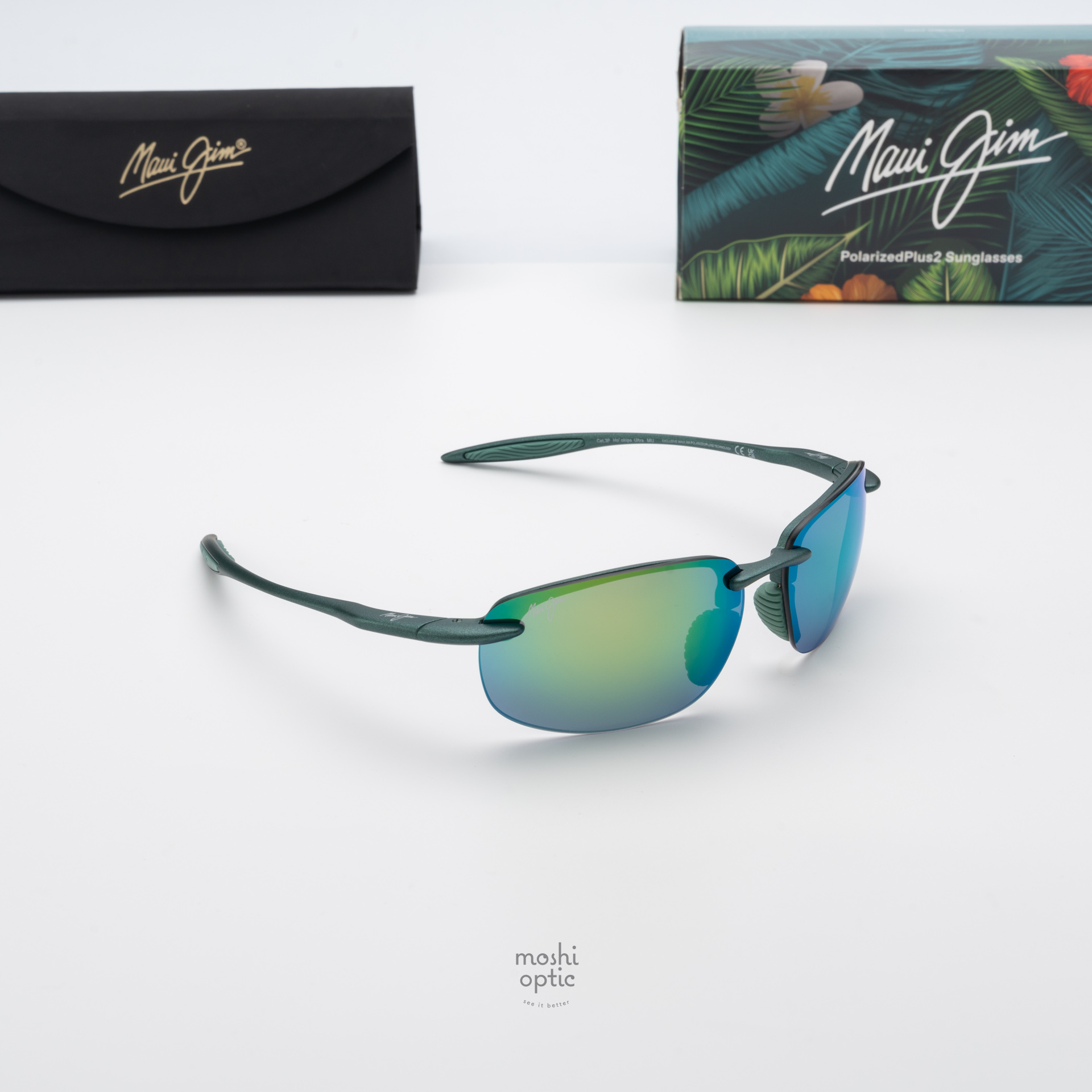 แว่นกันแดด Maui Jim HOOKIPA ULTRA MJ676 004 Maui Green