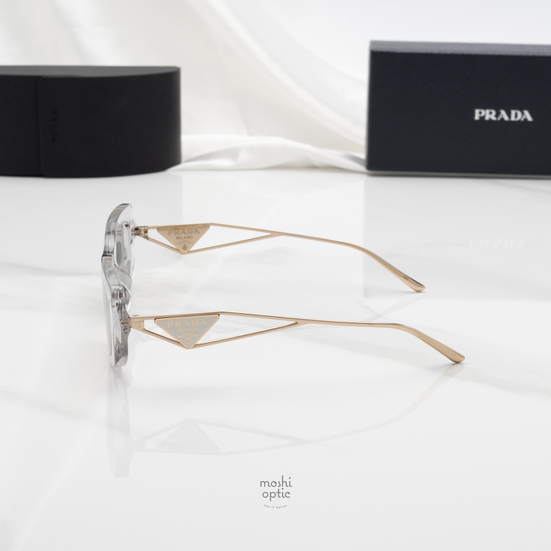 PRADA Symbole PR14YS 12R5OK Transparent Grey