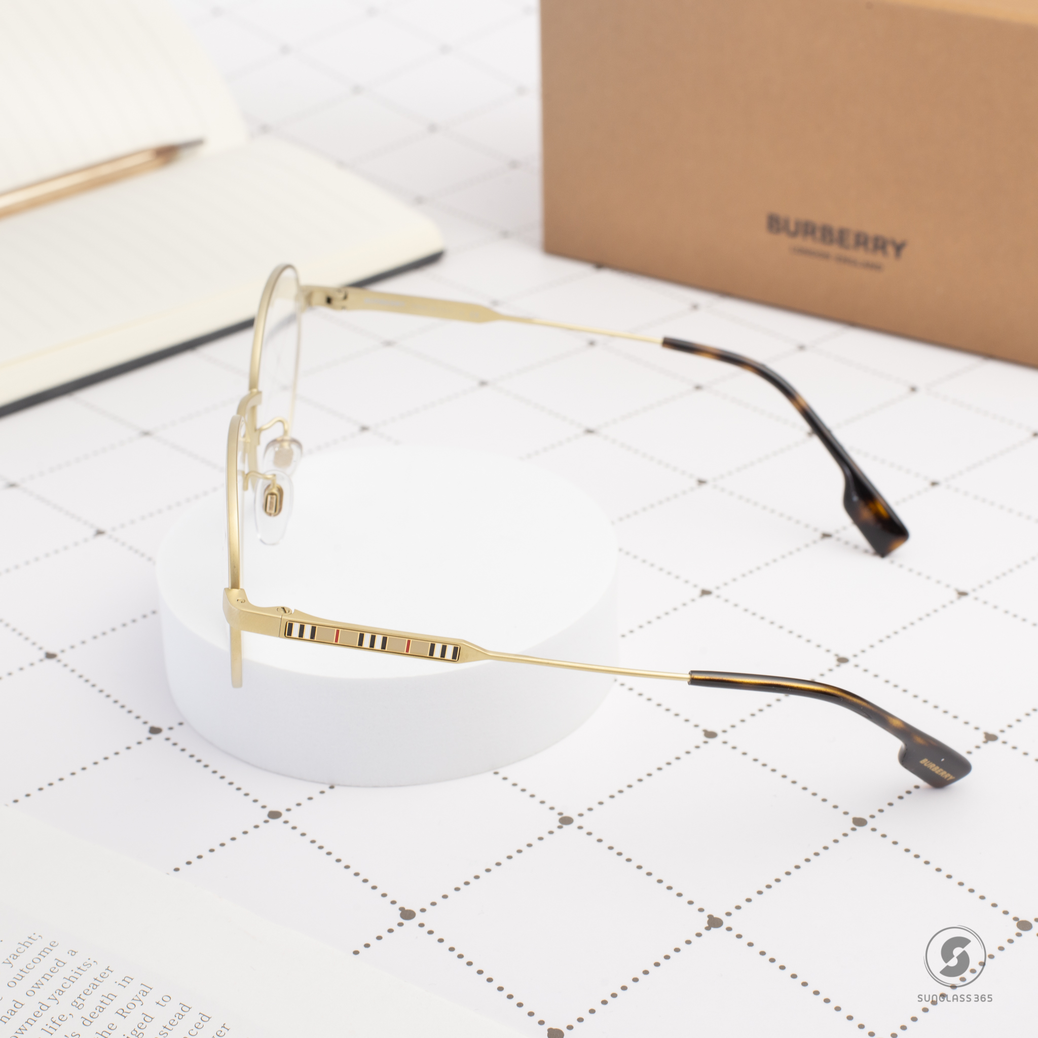 BURBERRY BE1363TD 1331 Light Gold