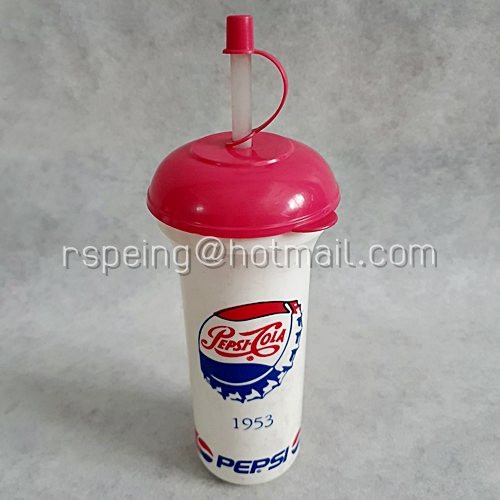 กระบอกน้ำพร้อมหลอดและฝาปิด Pepsi x สกาย ลาร์ค Seacon Square