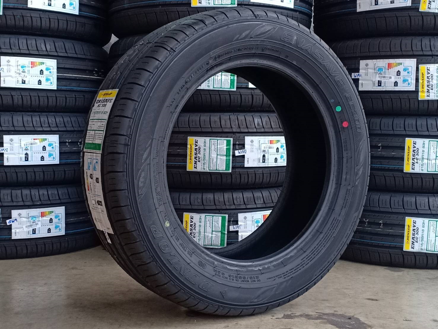 ยางใหม่ DUNLOP 215/55R16 ENASAVE EC 300