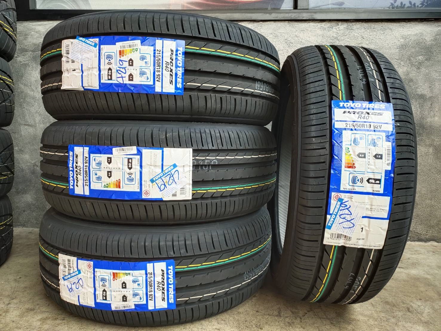 ยางมาใหม่ TOYO PROXES R40 215/50R18 ปี19 ราคาพิเศษ