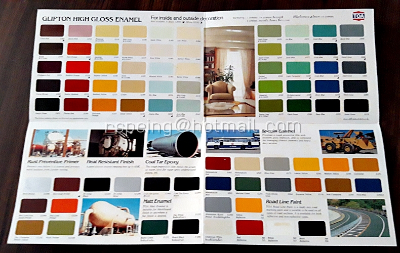 แคตตาล็อคสี (ไม่ได้ขายสี) The TOA Colour Presentation...Glipton High Gloss Enamel