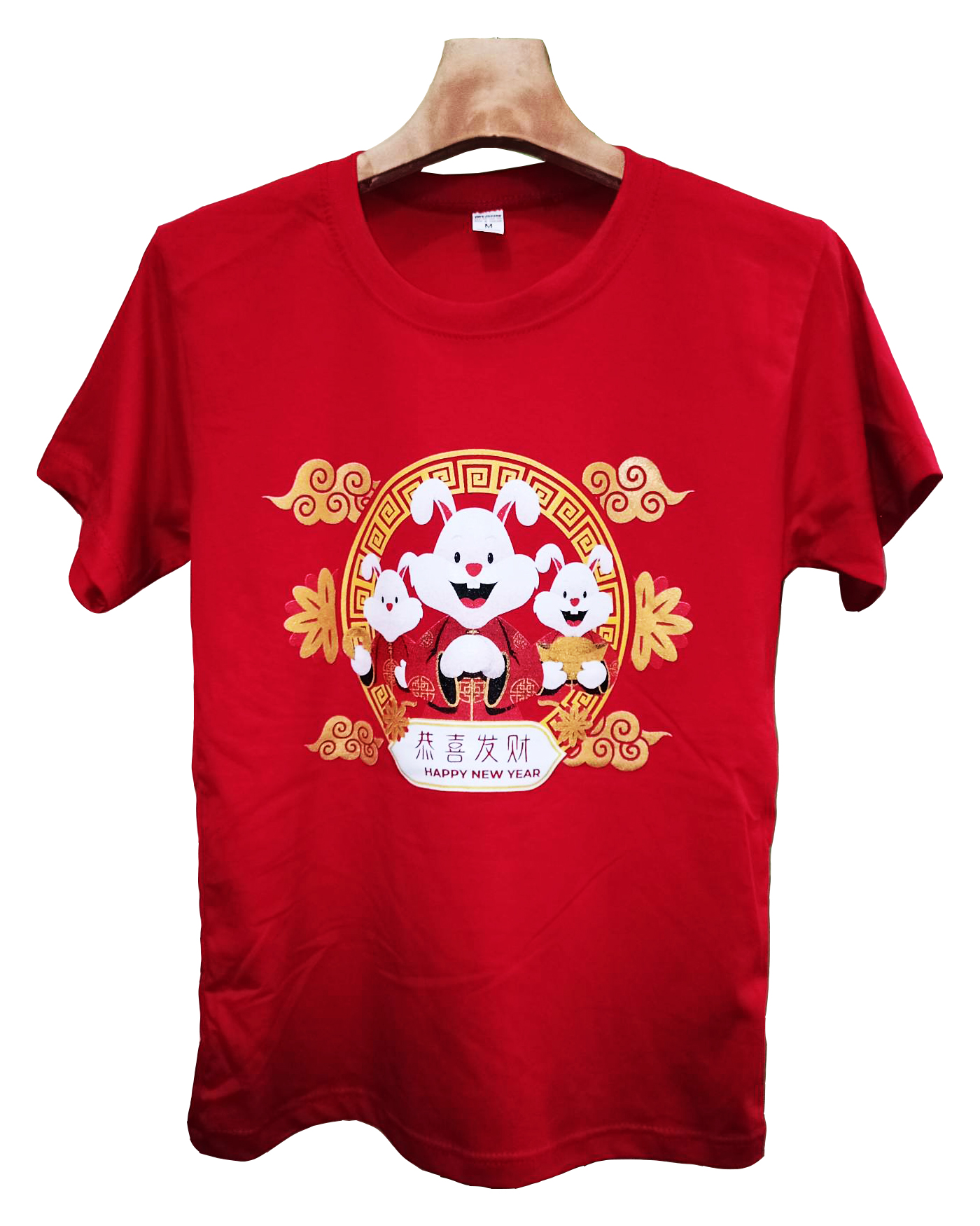 เสื้อยืดสีแดงตรุษจีน เสื้อยืดปีใหม่