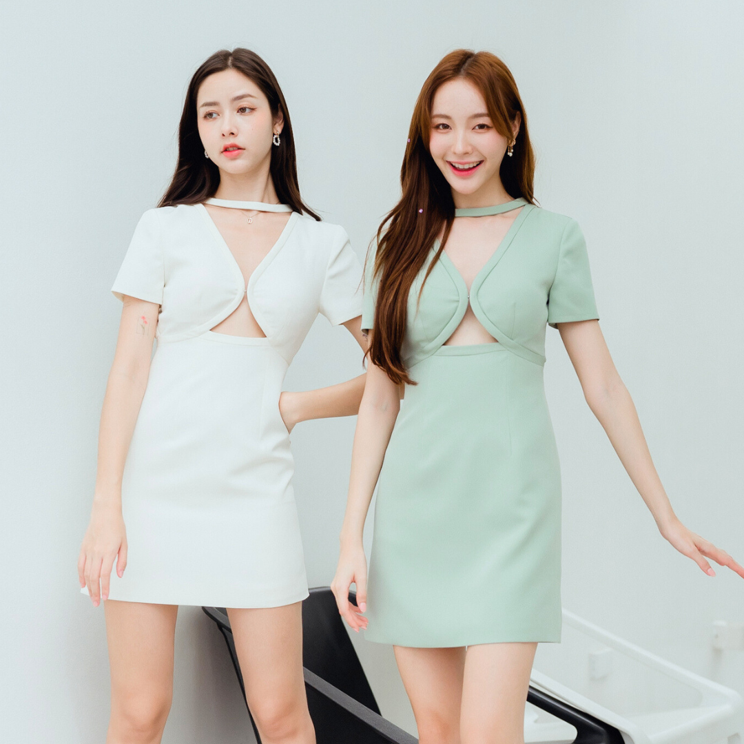 Lism D-077 Bold Cut Charm Dress ชุดเดรสสั้นน่ารักๆ