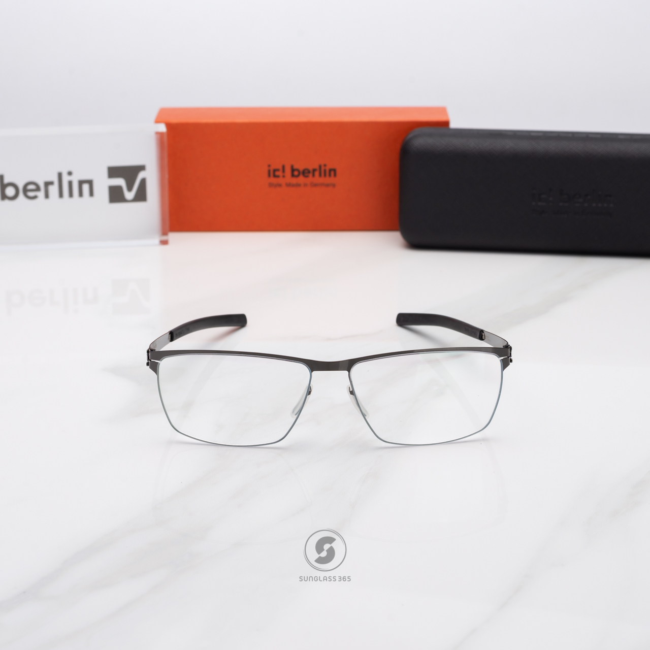 กรอบแว่น IC BERLIN Sven H. Gunmetal