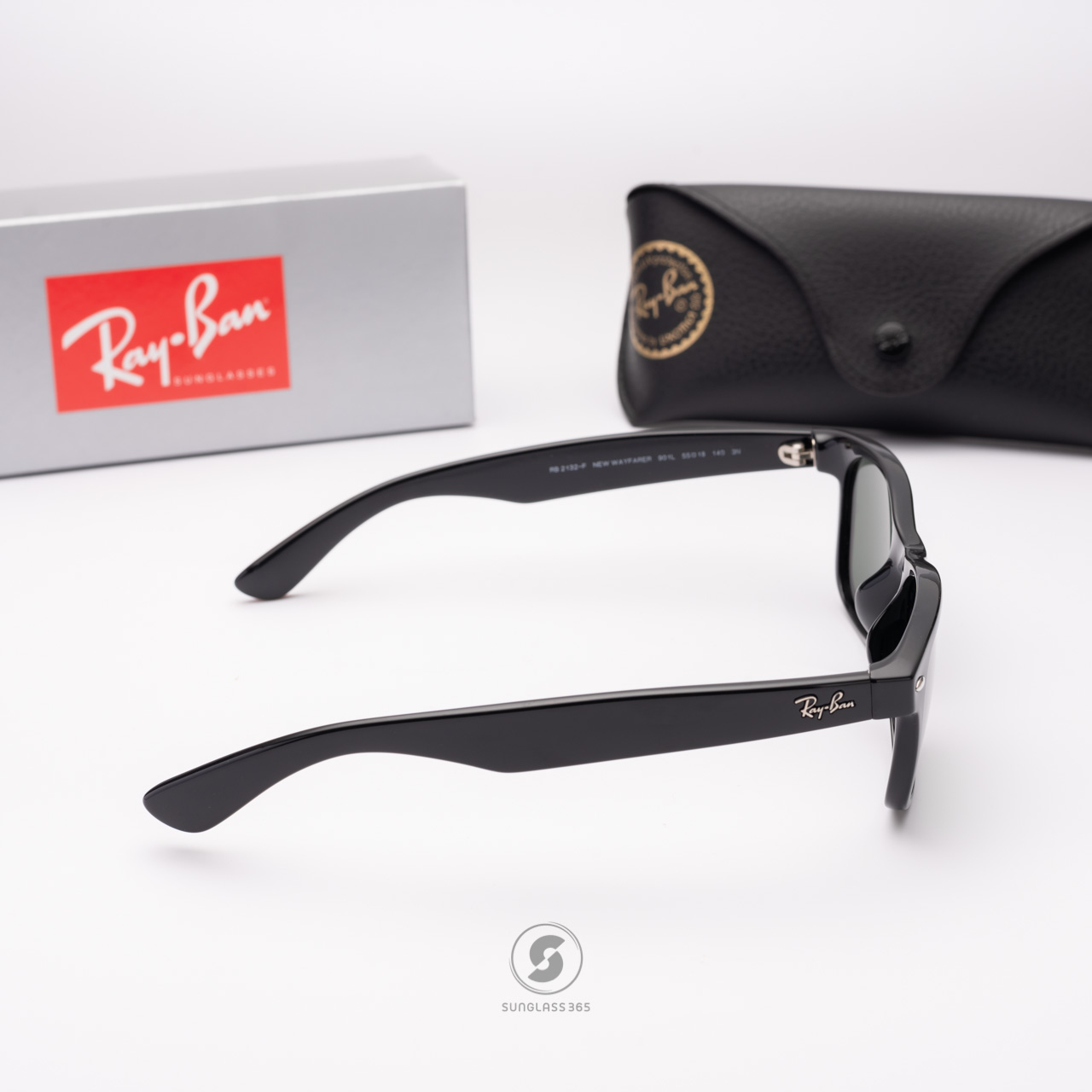 Ray Ban New Wayfarer RB2132F 901L Black G-15