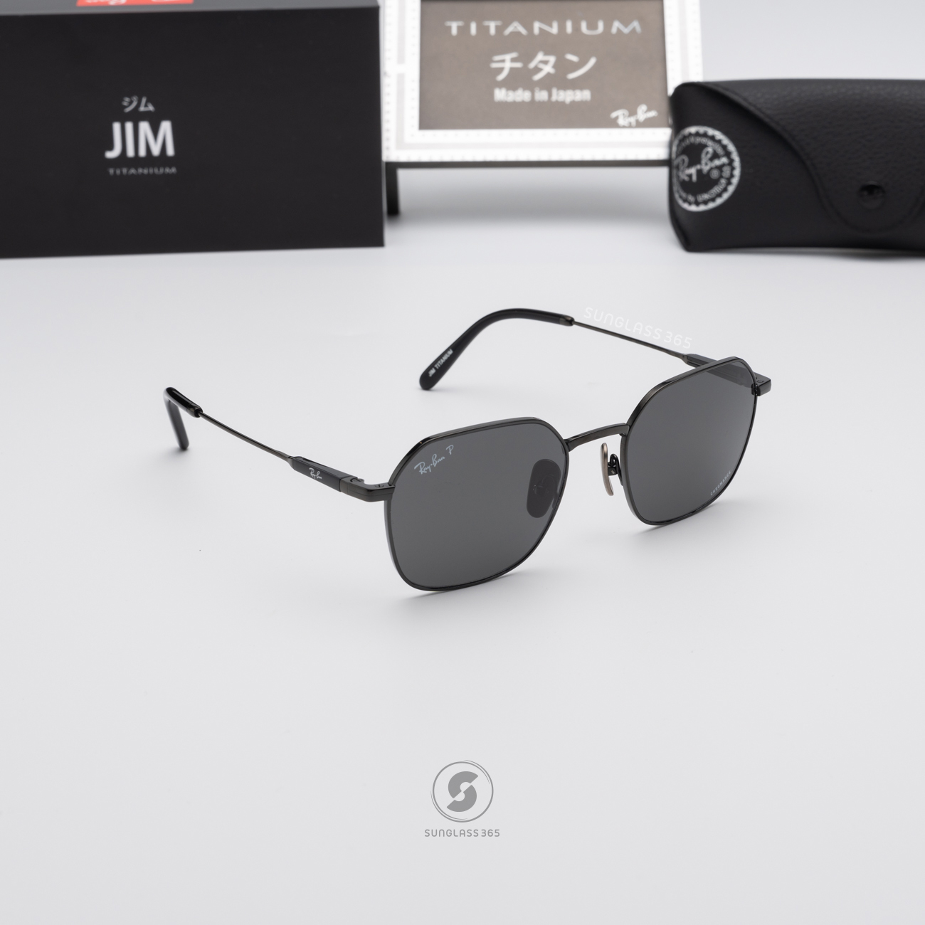 Ray Ban Jim Titanium RB8094 9267K8 Black Titanium