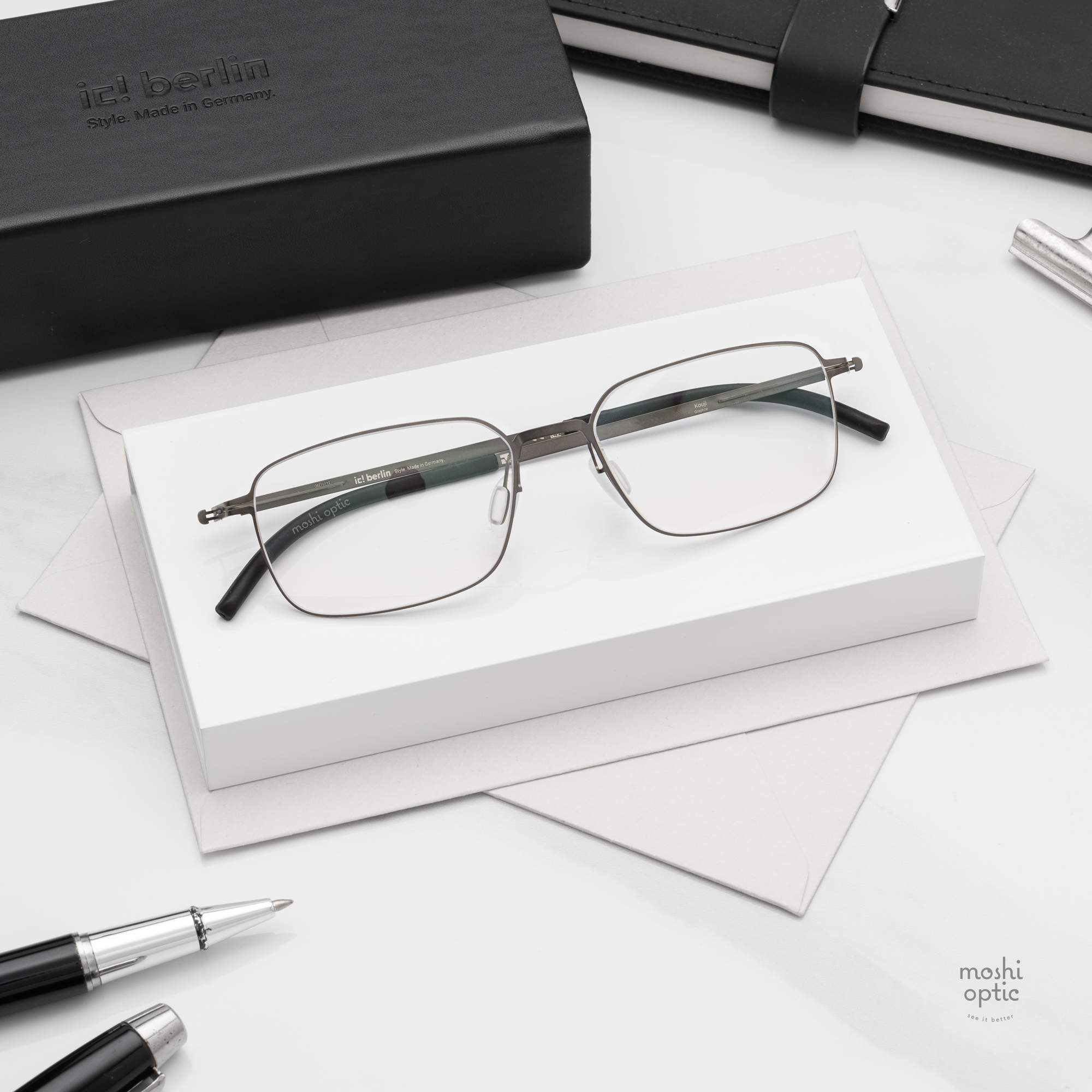 กรอบแว่น IC BERLIN Kouji Graphite