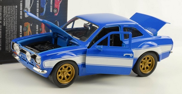 พรีออเดอร์ Jada โมเดลรถ โมเดลรถยนต์ ฟาส "Fast" Brians Ford Escort Rs 2000 สเกล 1:24