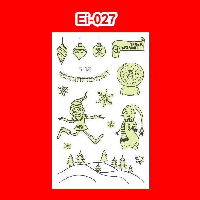 Tattoo Christmas สติ๊กทูคริสต์มาส แทททู #A