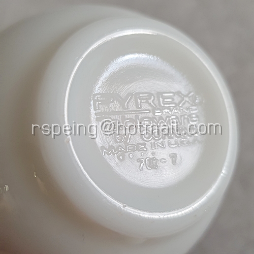 แก้วชากาแฟวินเทจ Pyrex by Corning (701-7) แถบสีดำ