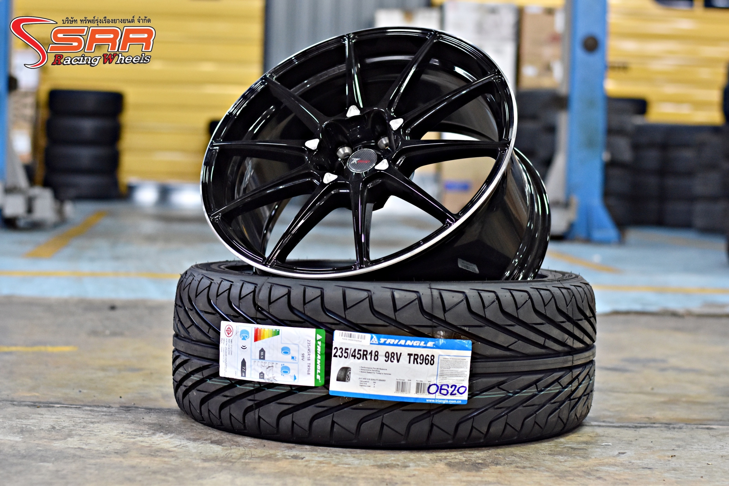 Promotion ล้อFlowforming พร้อมยาง TRIANGLE ขอบ18