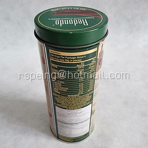 กระป๋อง Redondo Cappuccino Cream Wafers ลายคริสต์มาส