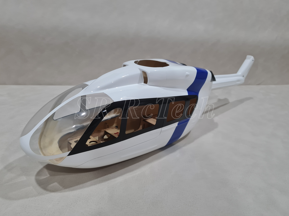 450- EC145 White Blue(Belgium) with Belt Tail gear box