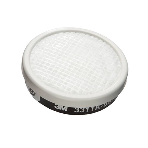 3M 3311K-55 Filter ตลับกรองฝุ่น ไอระเหยสารเคมี และละอองจากยาฆ่าแมลง ใช้คู่กับหน้ากากไส้กรองเดี่ยว เบอร์ 3200 1 ชิ้น