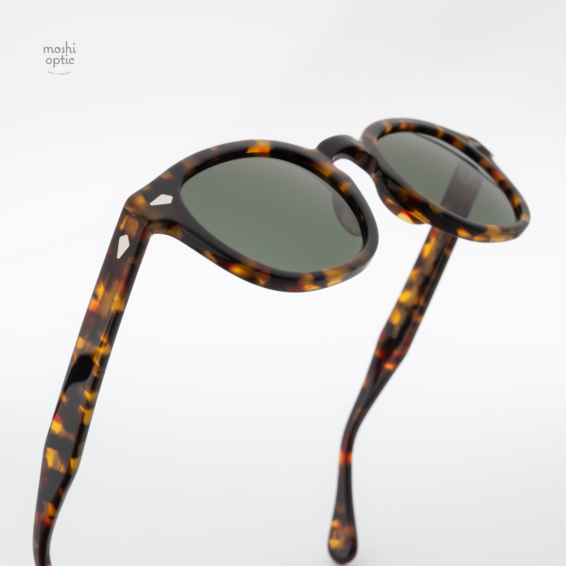 แว่นกันแดด Moscot Sun Lemtosh Tortoise G-15