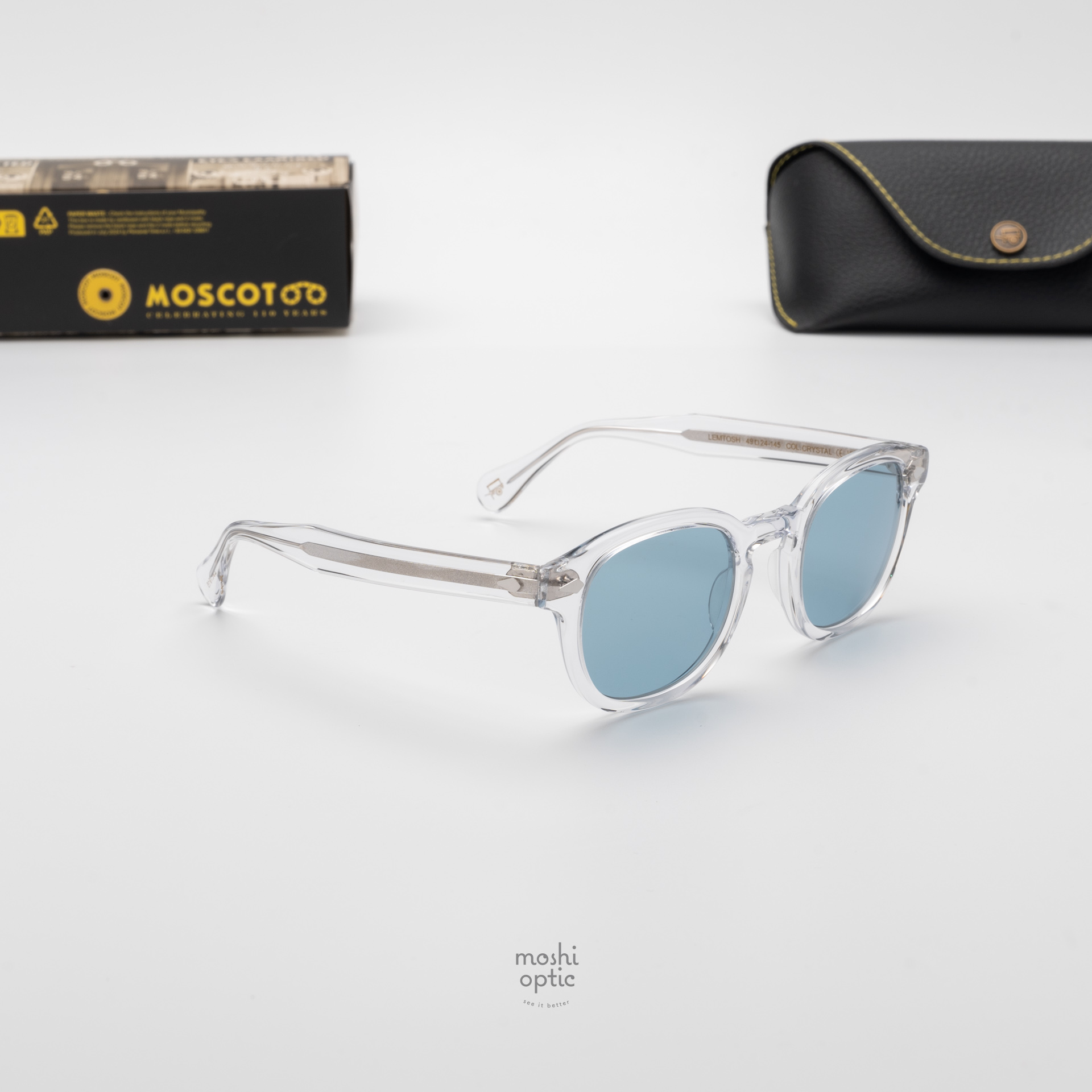 แว่นกันแดด Moscot Sun Lemtosh Crystal Blue