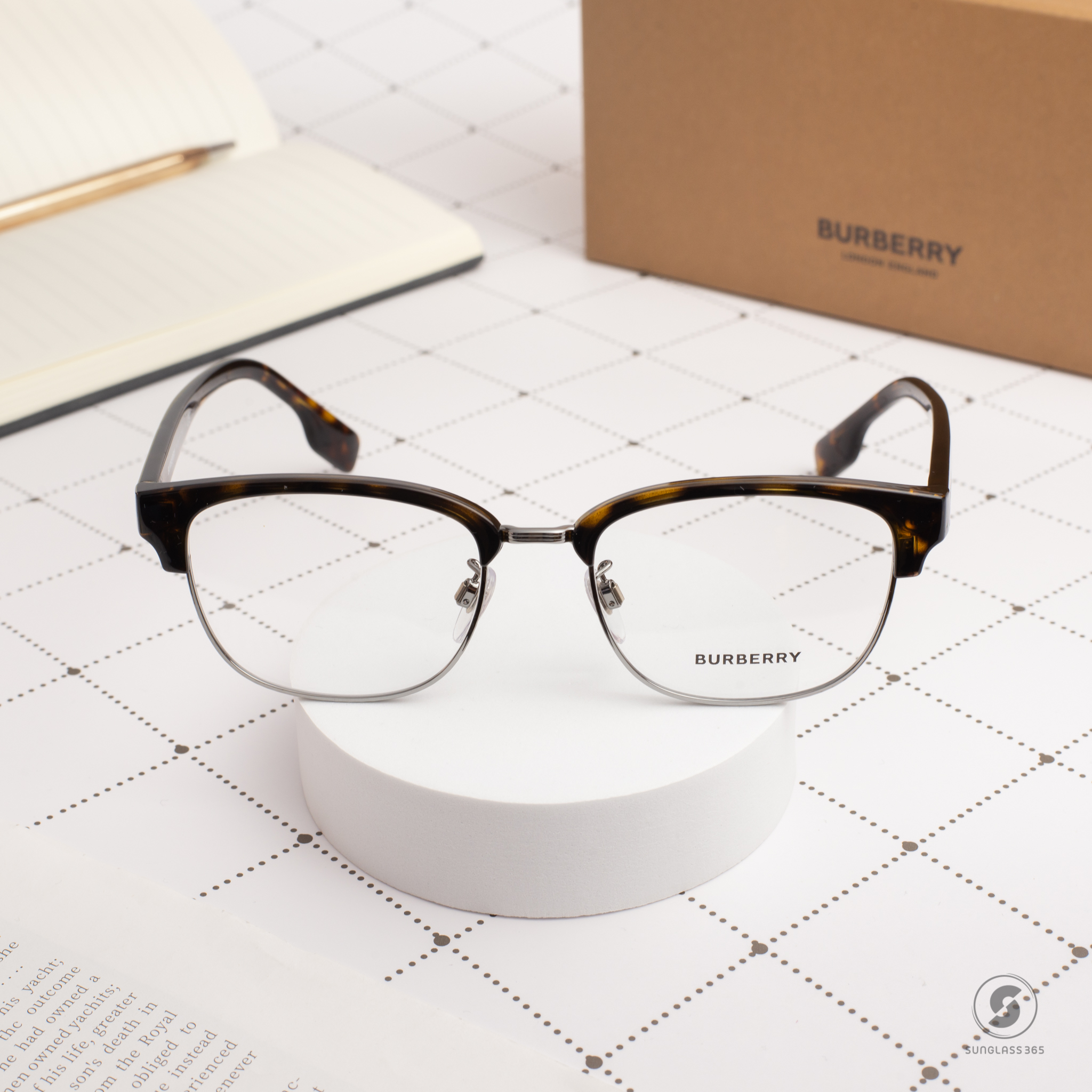 BURBERRY BE2351D 3002 Dark Havana