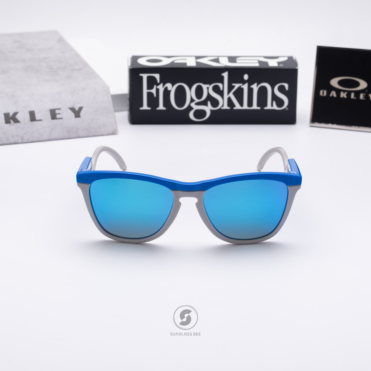 OAKLEY Frogskins Hybrid OO9289-03 Primary Blue Cool Grey Prizm Sapphire