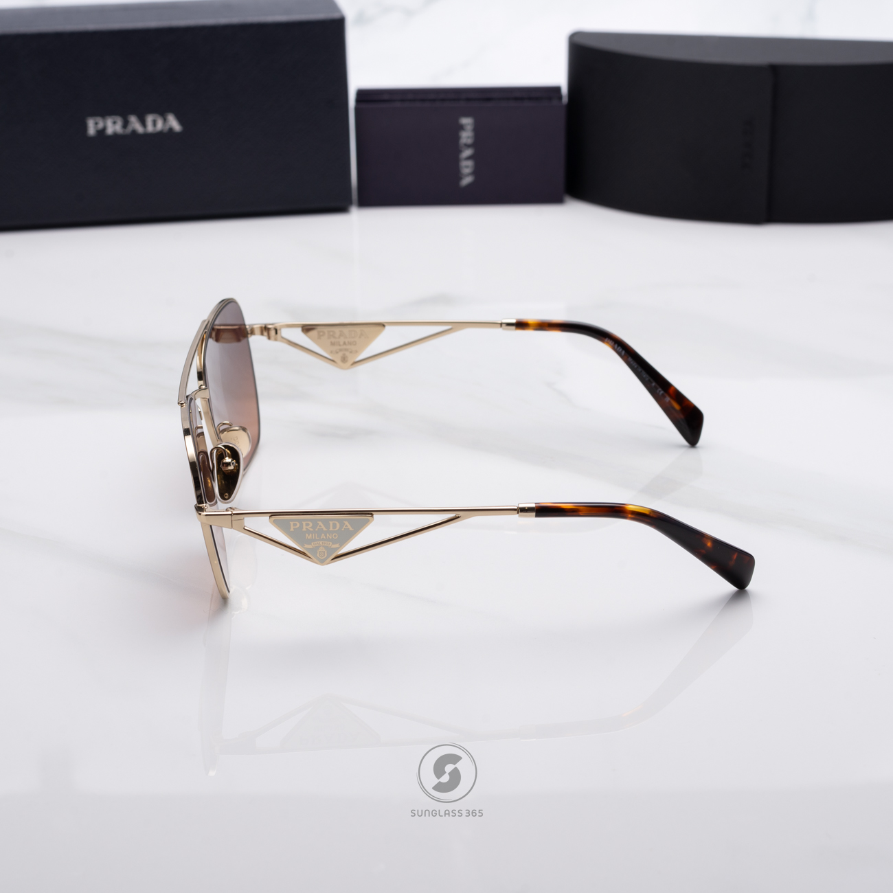 PRADA PRA50S ZVN50C Pale Gold