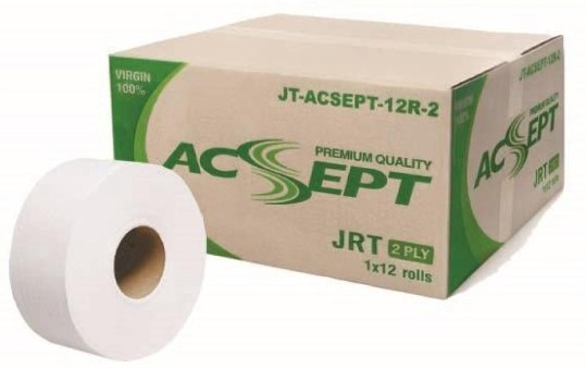 กระดาษชำระม้วนใหญ่ JRT 2 Ply Acsept