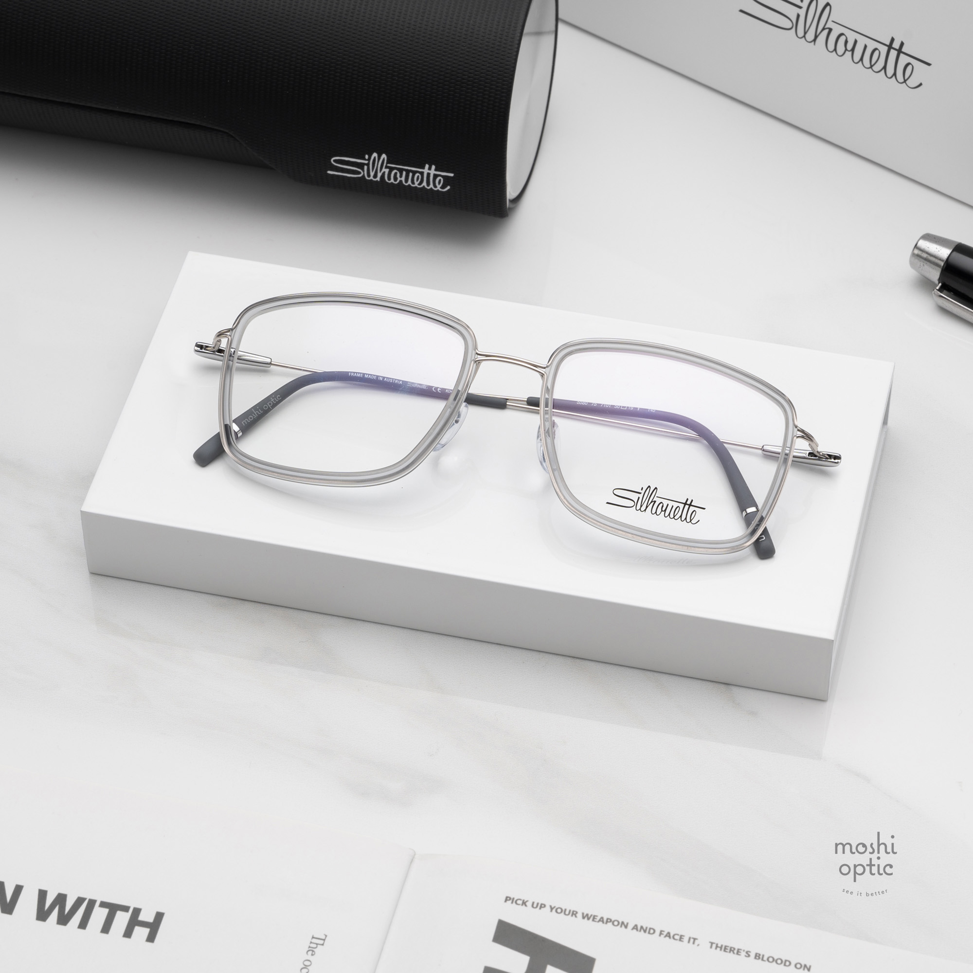 กรอบแว่น Silhouette Dynamics Colorwave Contour 5580 7101
