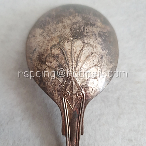 ช้อนซุปเงินวินเทจของกองทัพเรือสหรัฐฯ USN (US.Navy) Soup Spoons 4 คัน