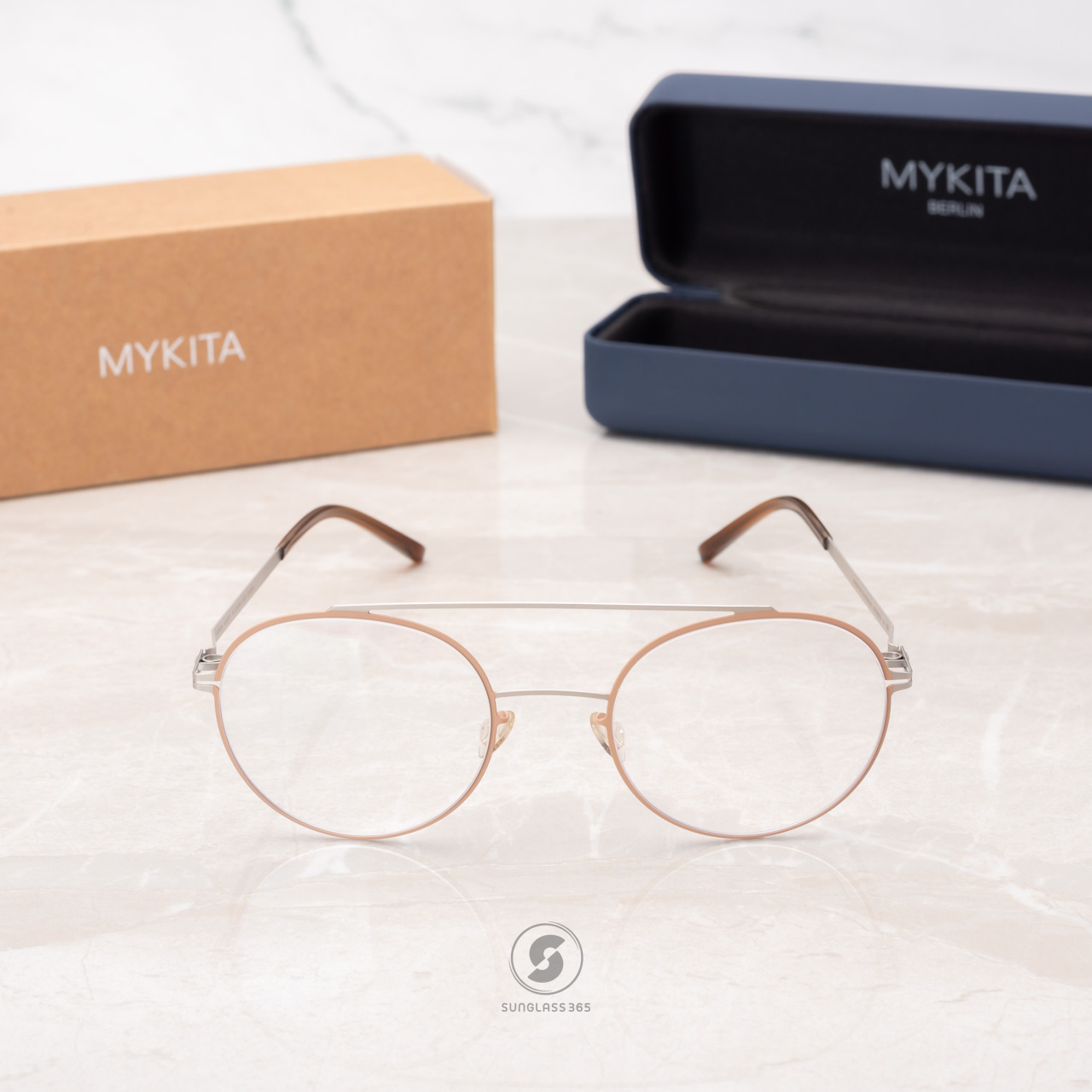 แว่นสายตา MYKITA ALMETA 572 Matte Silver Noisette Brown