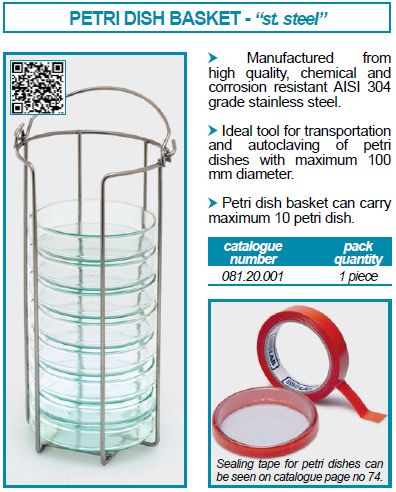 สแตนเลสใส่จานเพาะเชื้อ PETRI DISH HOLDER STAINLESS - ISOLAB