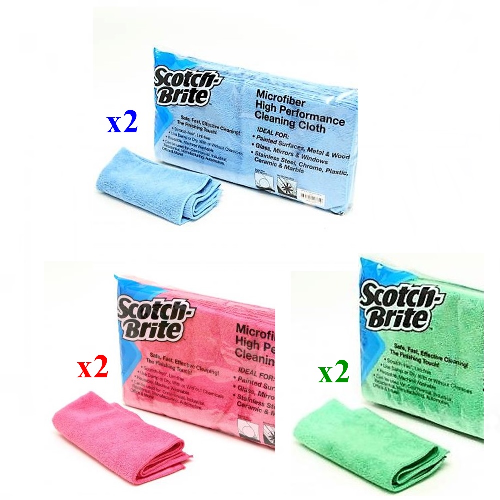3M Microfiber ผ้าไมโครไฟเบอร์ลงแวกซ์ 40x40ซม. (2ผืน)