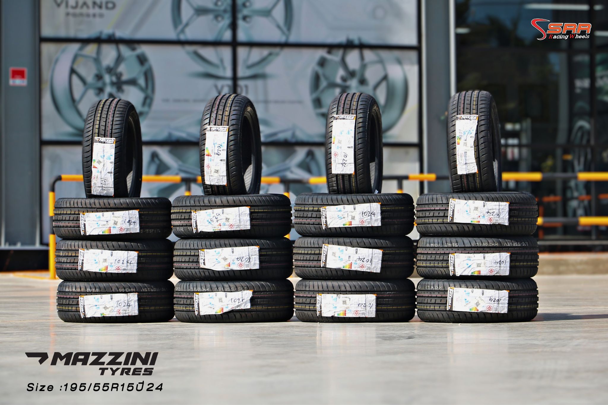 MAZZINI TYRES ขนาด 195/55R15 ปี2024