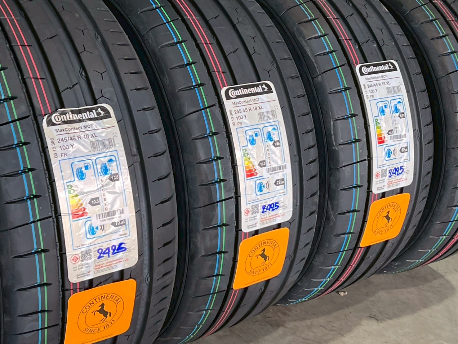 CONTINENTAL CONTACT MC7 ขนาด 245/45R18 ปี25 ของเข้าแล้วนะครับ