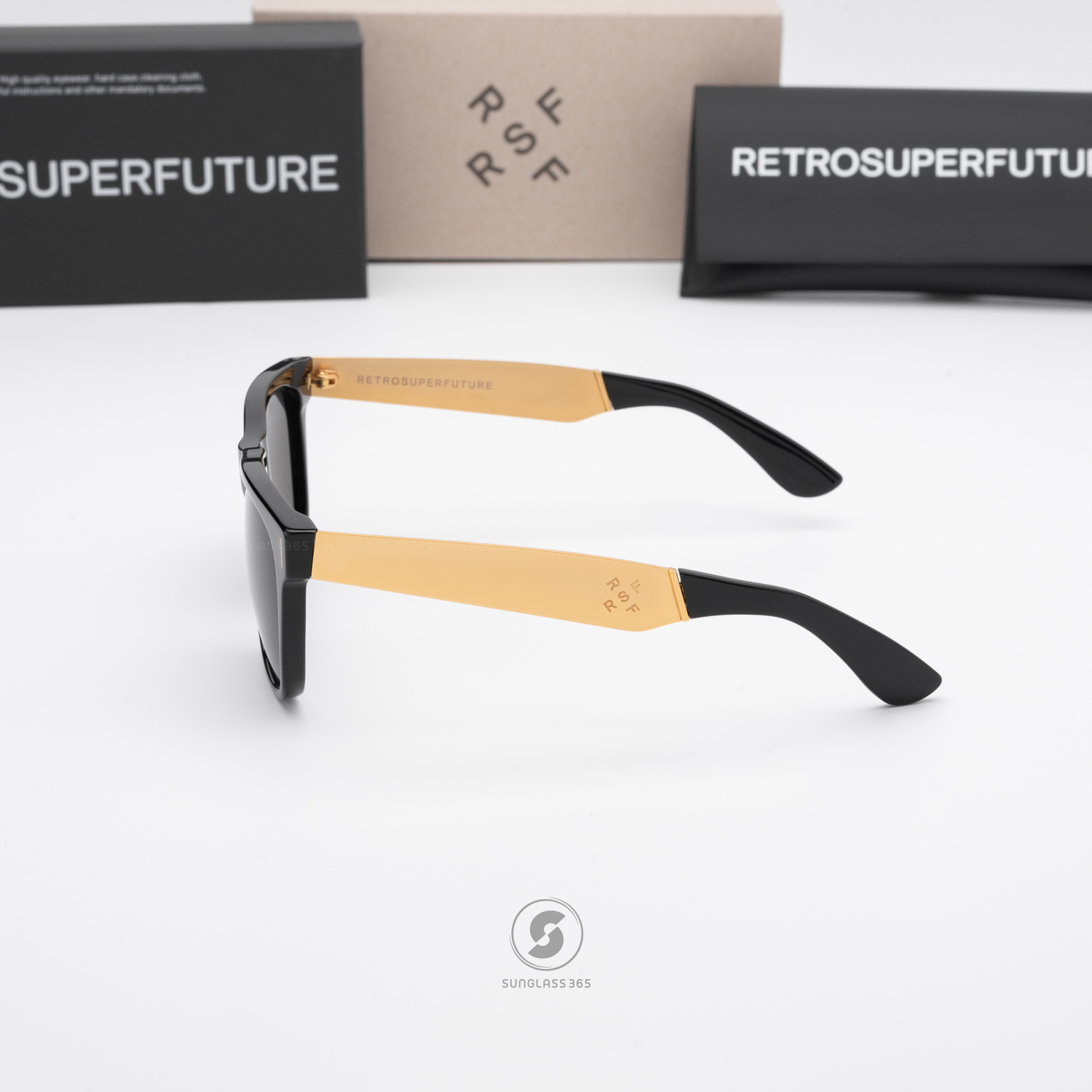 แว่นกันแดด SUPER SP 6DZ Classic Francis Black Gold