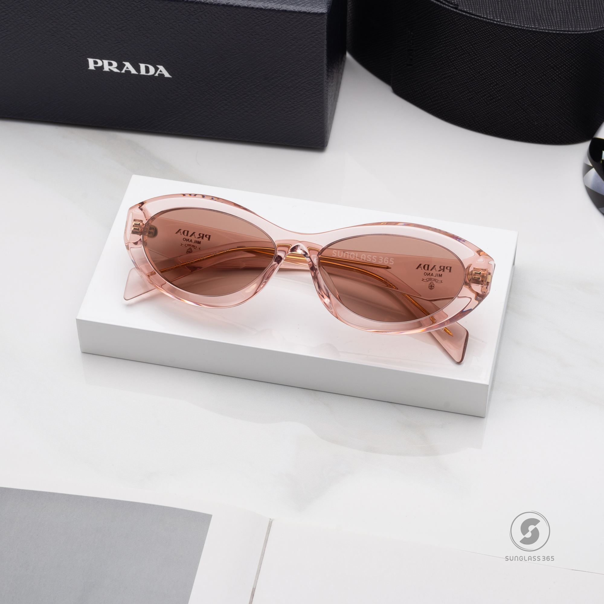 PRADA Symbole PR26ZSF 19Q10D Transparent Peach
