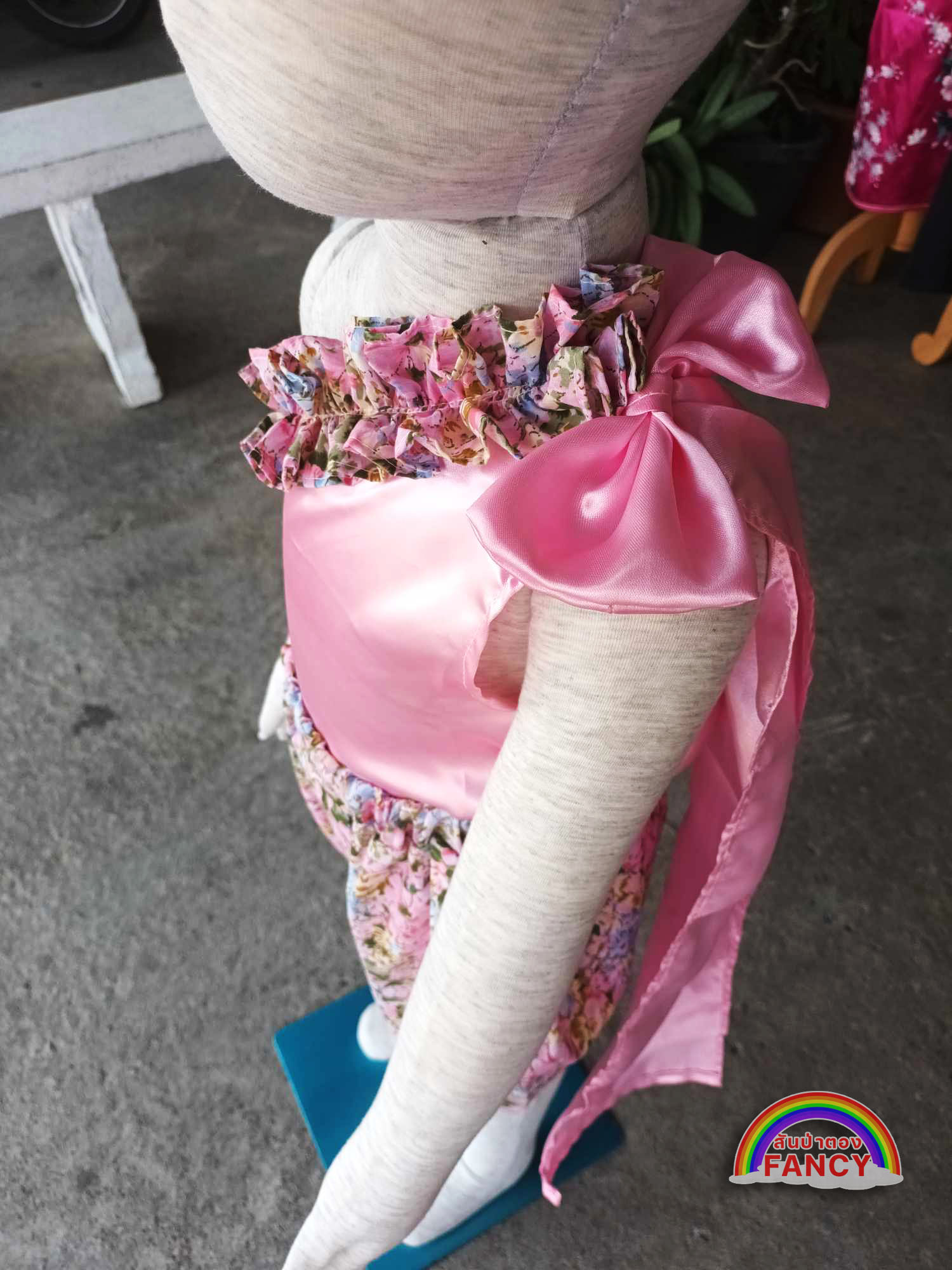 ชุดไทยเด็กลายดอกสีหวาน ชุดไทยเด็กสงกรานต์ ลอยกระทง ชุดไทยเด็กไปวัดทำบุญ