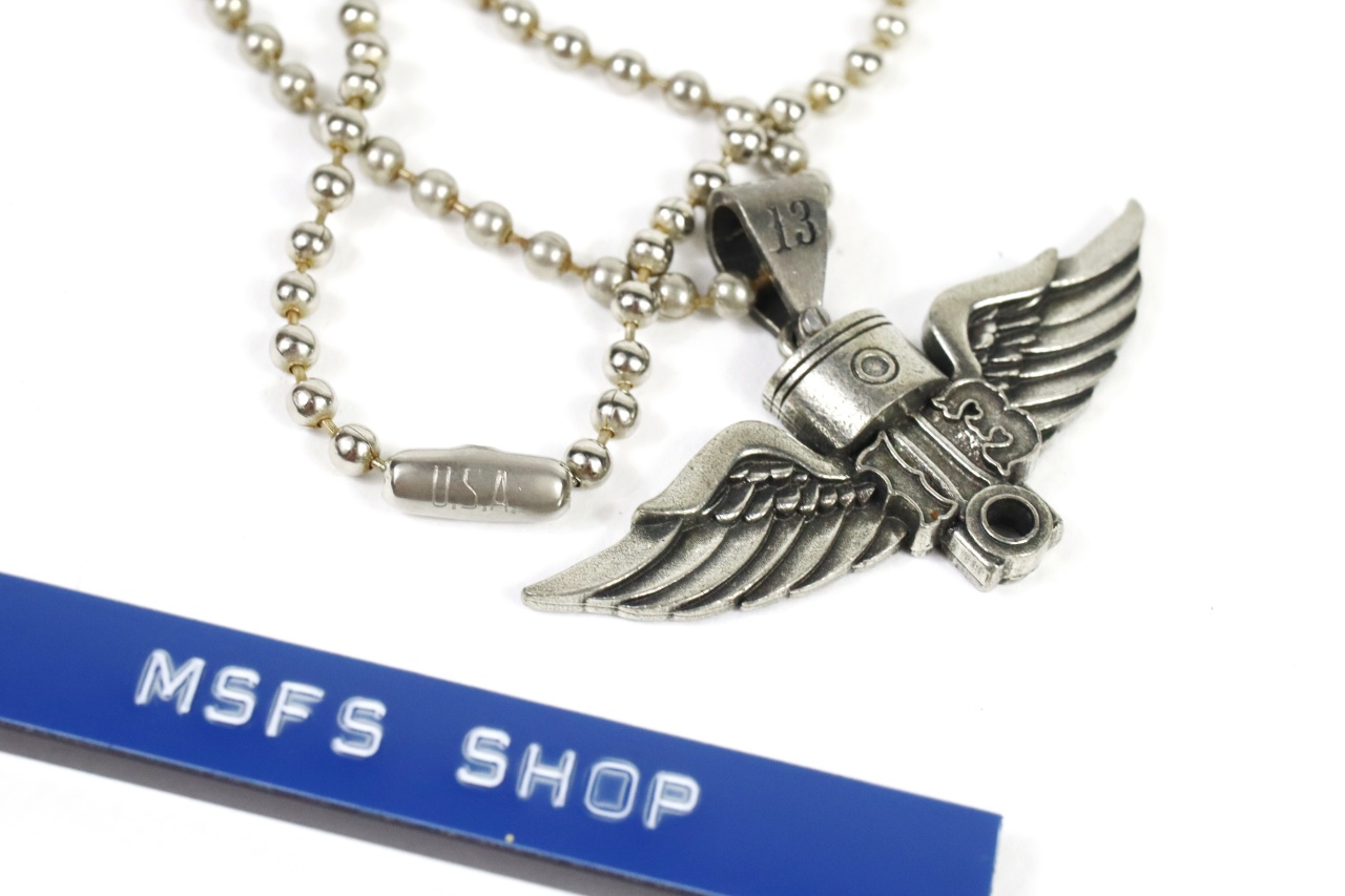 สร้อยโลหะ LUCKY 13 Winged Piston Necklace - มือสอง