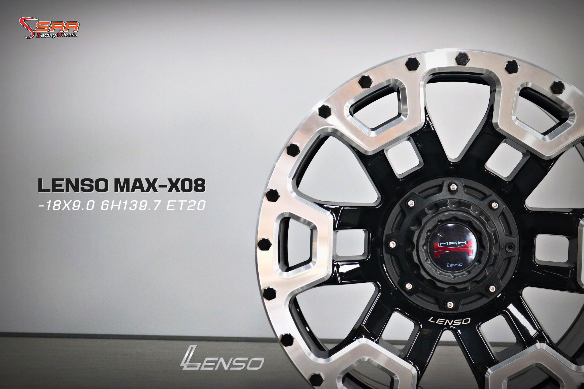 LENSO MAX-X08 สีดำหน้าเงา