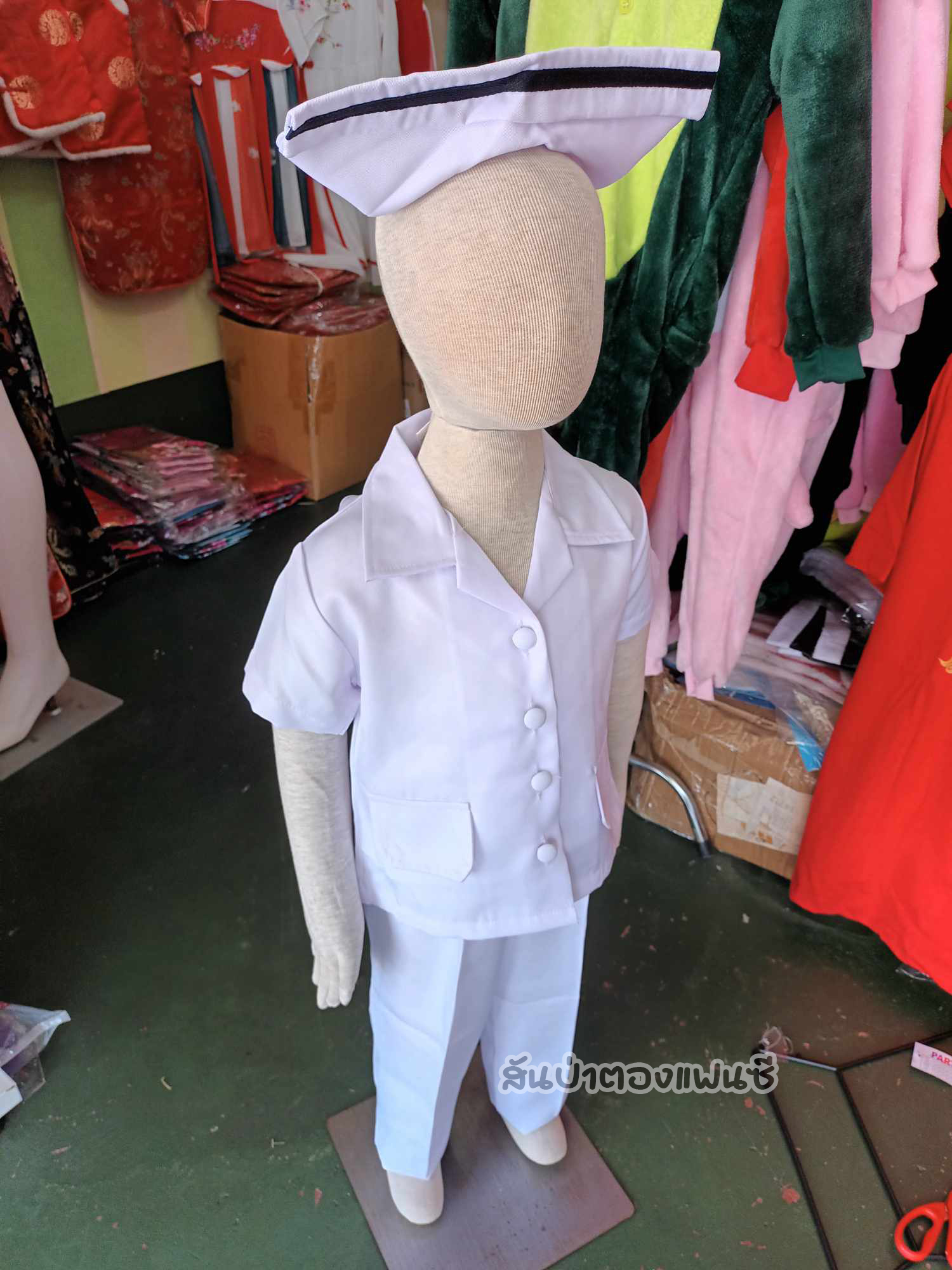 ชุดพยาบาลเด็กแบบกางเกง ชุดอาชีพในฝัน พยาบาลตัวน้อย